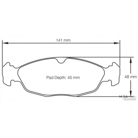 REMBLOKKEN MINTEX RACING M1155