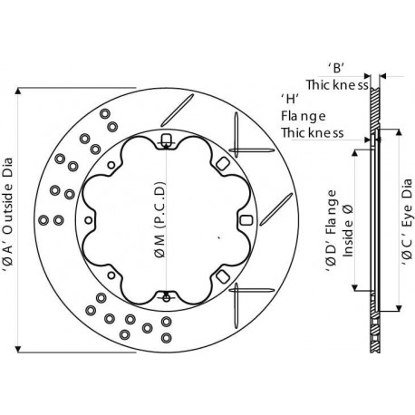 AP RACING REMSCHIJF 265x9.6mm