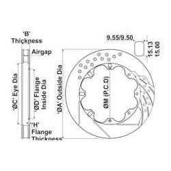 AP RACING BRAKE DISC 356x28mm