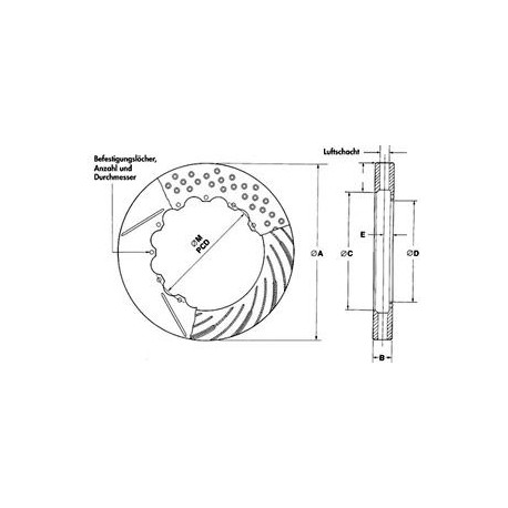 AP RACING BRAKE DISC 254x21mm