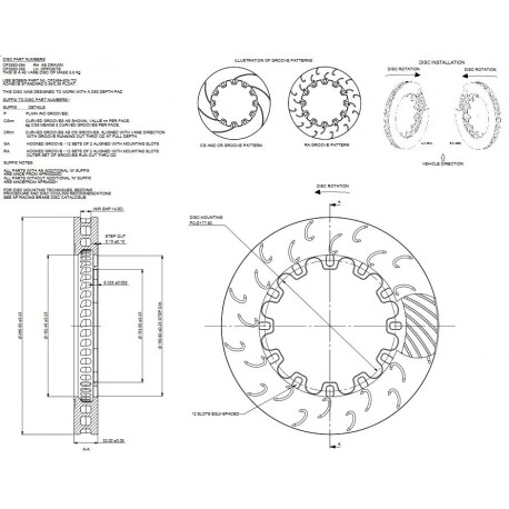 AP RACING BRAKE DISC 295x32mm