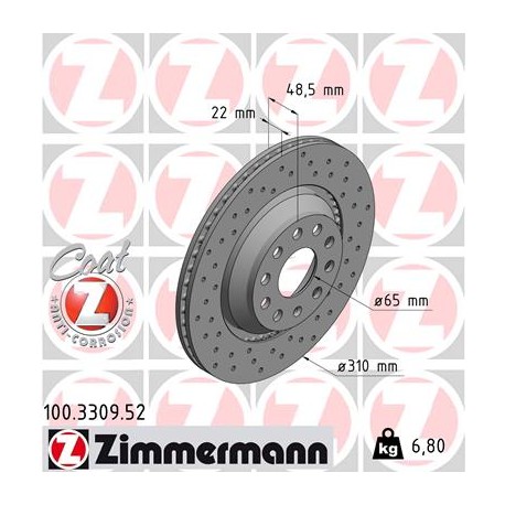 SCHIJF ZIMMERMANN VAG SPORT Z