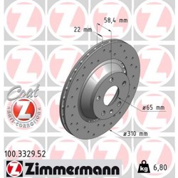 DISQUE ZIMMERMANN AUDI SPORT Z