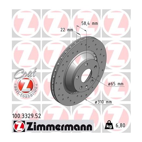 DISC ZIMMERMANN AUDI SPORT Z