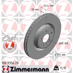 DISC ZIMMERMANN AUDI/PORSCHE Coat Z