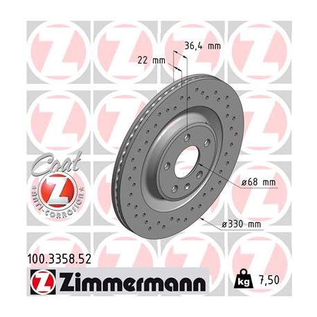 DISC ZIMMERMANN AUDI SPORT Z