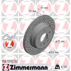 DISQUE ZIMMERMANN BMW SPORT Z GAUCHE