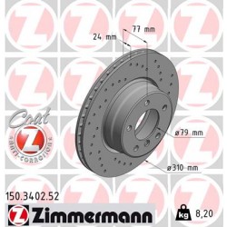 DISQUE ZIMMERMANN BMW SPORT Z