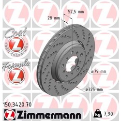 DISQUE ZIMMERMANN BMW FORMULA Z DROIT  Coat Z