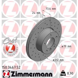 DISQUE ZIMMERMANN BMW SPORT Z