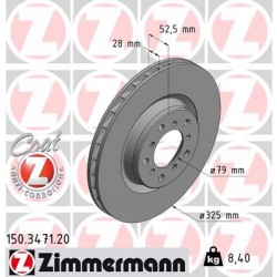 SCHIJF ZIMMERMANN BMW Coated RECHTS