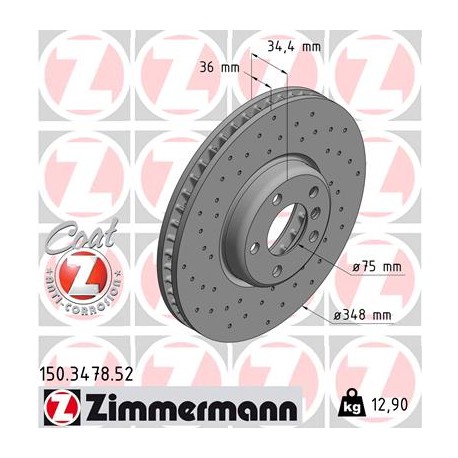 DISC ZIMMERMANN BMW SPORT Z LEFT