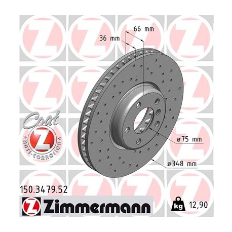 DISQUE ZIMMERMANN BMW SPORT Z DROIT