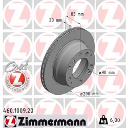 DISQUE ZIMMERMANN PORSCHE COAT Z