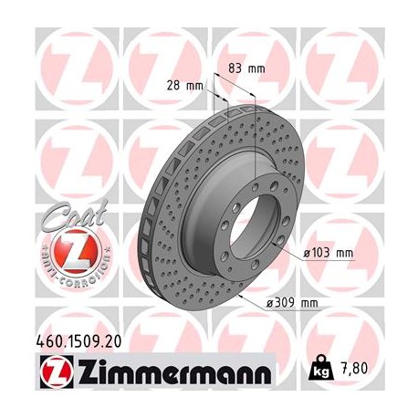 DISC ZIMMERMANN PORSCHE LEFT  Coat Z