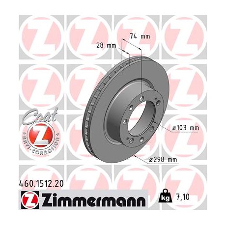 DISC ZIMMERMANN PORSCHE Coat Z