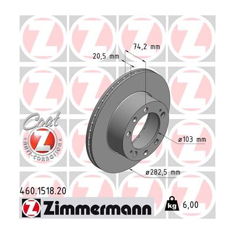 DISC ZIMMERMANN PORSCHE Coat Z