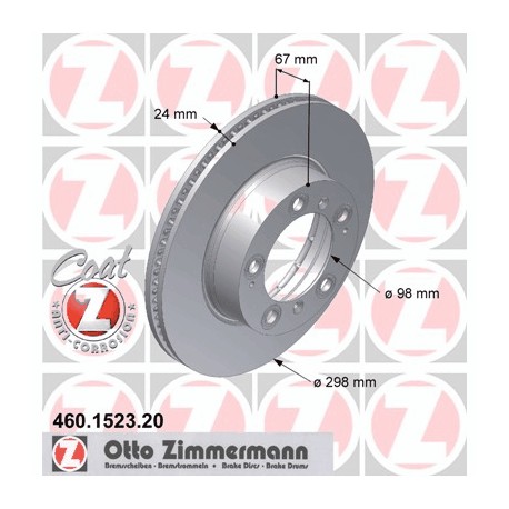 DISQUE ZIMMERMANN PORSCHE Coat Z