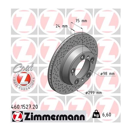 DISC ZIMMERMANN PORSCHE Coat Z