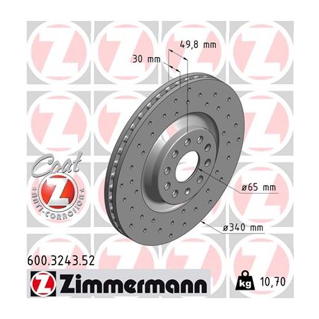 DISQUE ZIMMERMANN VAG SPORT Z