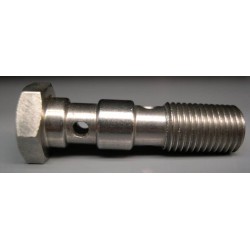 BANJO SCREW DOUBLE JIC7/16X20 LONG STAINLESS STEEL