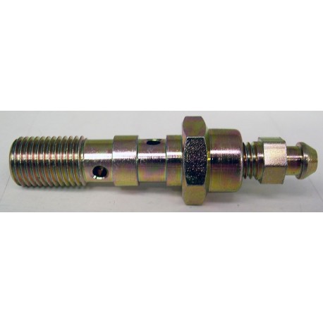 BANJO SCREW DOUBLE WITH BLEED SCREW JIC3/8X24 STEEL