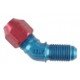 END TIP 45° MALE JIC9/16X18 ROHR10 ALU