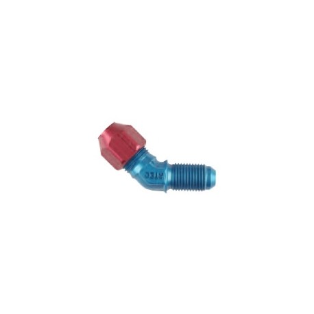 END TIP 45° MALE JIC9/16X18 ROHR10 ALU