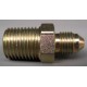 RACCORD 2 VOIES MALE CONVEXE JIC 3/8X24 NPT1/4X18 ACIER