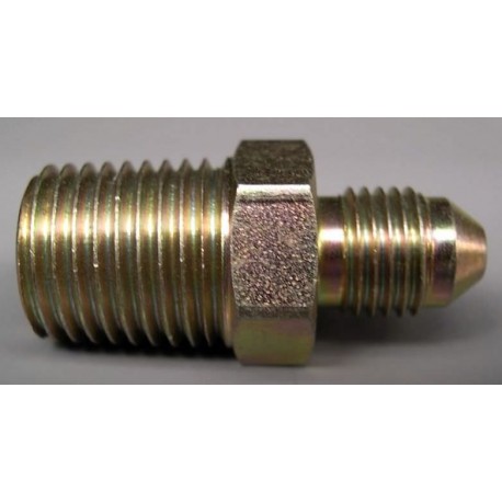 MALE 2-WAYS CONNECTION CONVEX JIC 3/8X24 NPT1/4X18 STEE