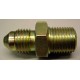 MALE 2-WAYS CONNECTION CONVEX JIC7/16X20 NPT1/4X18 STEE