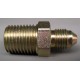 RACCORD 2 VOIES MALE CONVEXE JIC9/16X18 NPT1/4X18 INOX