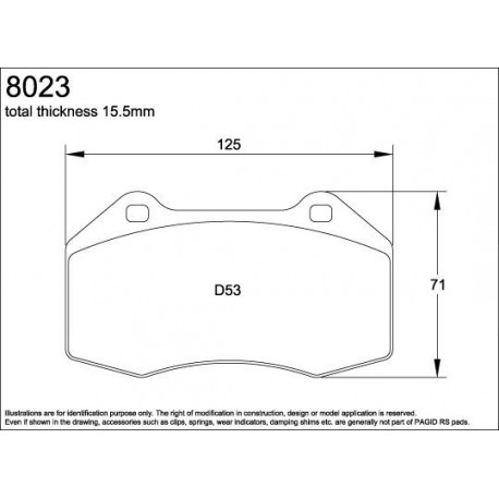 PLAQUETTES RACING CL BRAKES RC8-R