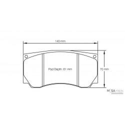 PLAQUETTES RACING CL BRAKES RC6-E