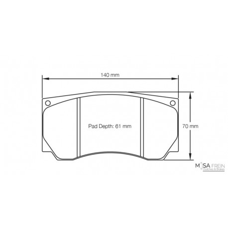 CL BRAKES RC6-E RACING BRAKE PADS