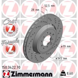 DISQUE ZIMMERMANN BMW FORMULA Z DROIT  Coat Z