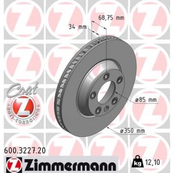 DISC ZIMMERMANN VAG/PORSCHE RIGHT  Coat Z