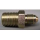 RACCORD 2 VOIES MALE CONVEXE JIC9/16X18 NPT1/8X27 ACIER