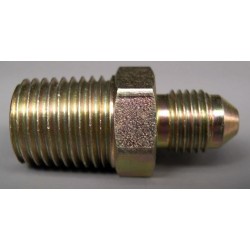 MALE 2-WAYS CONNECTION CONVEX JIC9/16X18 NPT1/8X27 STEE