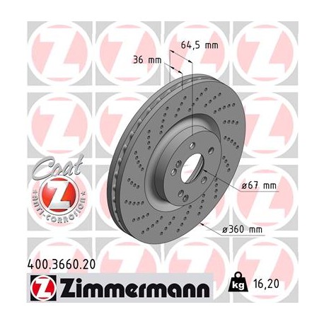 DISC ZIMMERMANN MERCEDES Coat Z