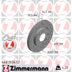 DISC ZIMMERMANN PEUGEOT SPORT Z