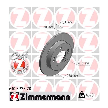 DISQUE ZIMMERMANN VOLVO Coat Z