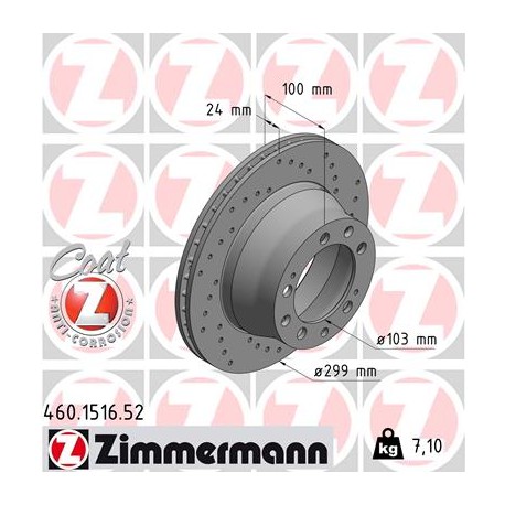 DISC ZIMMERMANN PORSCHE SPORT Z