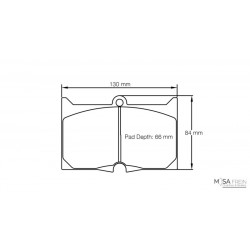 PLAQUETTES PAGID RACING RSH3 8059