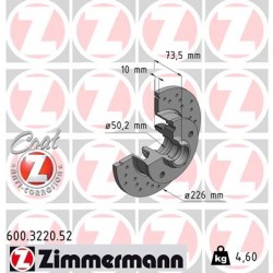 DISQUE ZIMMERMANN VAG SPORT Z with ABS-ring