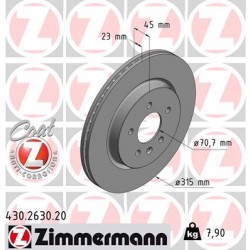 DISQUE ZIMMERMANN OPEL Coat Z