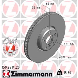 DISC ZIMMERMANN BMW LEFT Coat Z