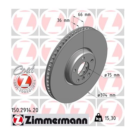 DISQUE ZIMMERMANN BMW GAUCHE Coat Z