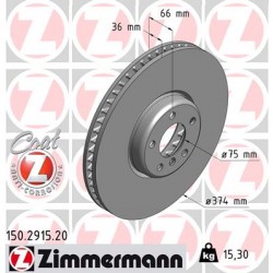 DISC ZIMMERMANN BMW RIGHT Coat Z