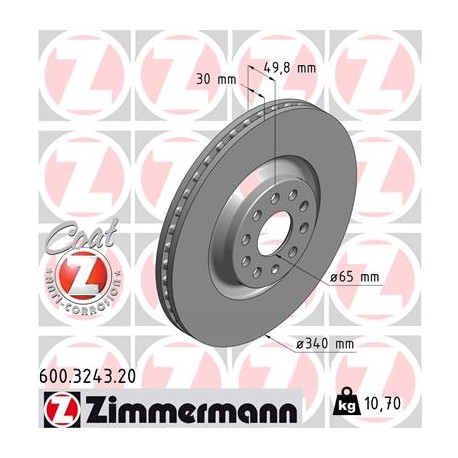 DISQUE ZIMMERMANN VAG Coat Z